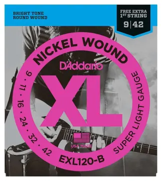 D'ADDARIO Encordoamento Guitarra Daddario Exl120-B 009/042