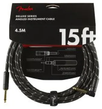 Fender Deluxe black tweed Cavo jack/jack angolare 4,5 metri