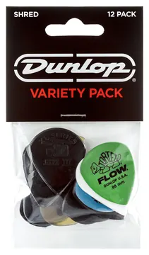 Dunlop PVP118 Shred Plectrum Variety 12-Pack