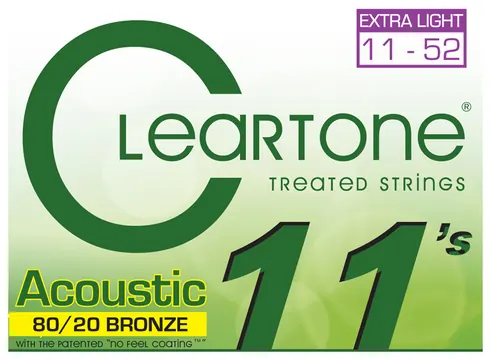 Cleartone 7611 Acoustic EMP Bronze CL 011-052 80/20 Bronze. Saiten für Westerngitarre