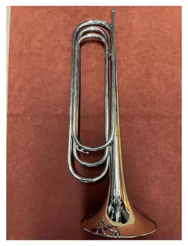 Lange Fanfare Bass-Tenor Es vernickelt