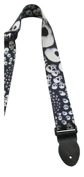 Levin 2" Webbing Graphic Strap White Skulls (LS-G-WG-200-WHITE-SKULLS)
