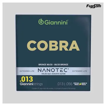Giannini Encordoamento Giannini Para Violão CA82M 80/20 Nanotec 013 | Fujisom