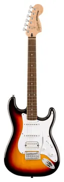 Fender Affinity Series Stratocaster Junior HSS Laurel Fingerboard White Pickguard 3-Color Sunburst