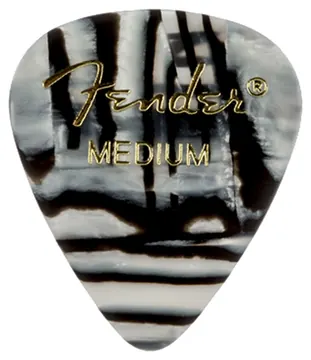 Fender 351 Premium Zebra Plectrum, Medium, Set van 12