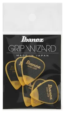 Ibanez PPA14HSG-YE Plektren 1,0mm Sand Grip 6 Stück Heavy Yellow