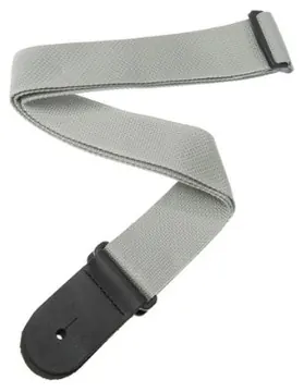 D'Addario Polypropylene Guitar Strap, Silver PWS105