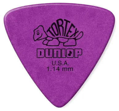 Dunlop Tortex Triangle 1,14 mm, Set van 6 Plectrums