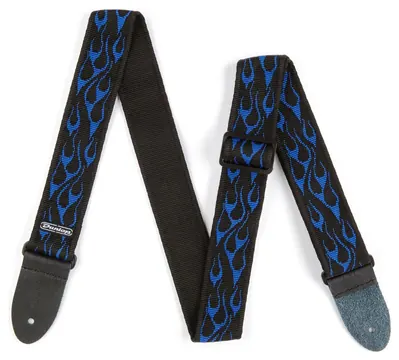 Dunlop D38-11BL Classic Strap Flambe Blue