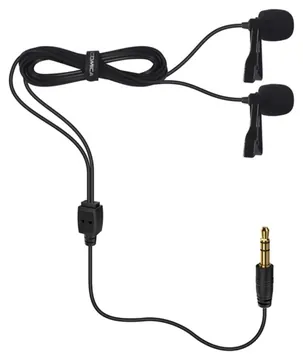 Comica Microfone Duplo para Celular ou Câmera Comica CVMD02 4.5 Mts