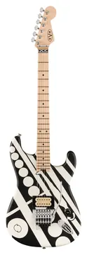 EVH Striped MN Circles White Black