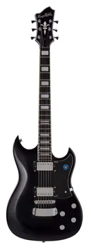 Hagstrom Pat Smear Signature -09 E-Gitarre inkl. Gigbag, schwarz