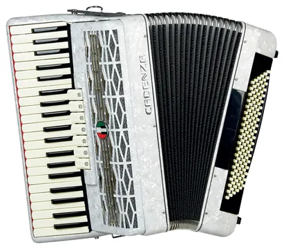 Cadenza Acordeon 120 Baixos Branco Pérola CD120/41 WH - Cadenza