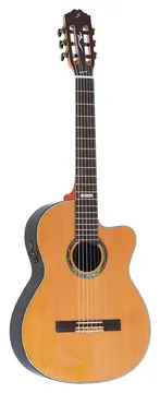 Strinberg Valencia CE55SC N Euro Series Clássico de Nylon C/ Afinador e Tampo Sólido Natural
