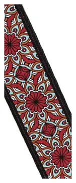 Stagg Terylene Strap Mandala Red