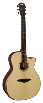 Veelah V4 GAC Solid Top Rosewood Armrest Natural Acoustic Guitar w/ Gig Bag