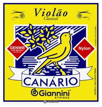 Giannini Encordoamento Giannini Canário Para Violão Nylon - Tensão Média com Bolinha