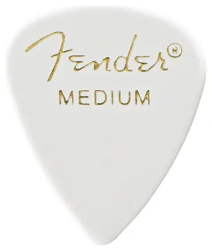 Fender 351 Pick Celluloid White Medium 12er
