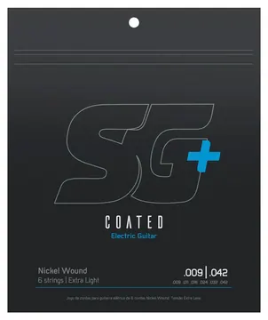 SG Encordoamento Para Guitarra Sg 5145C Revestido 040 Niquel 0.045 0.100