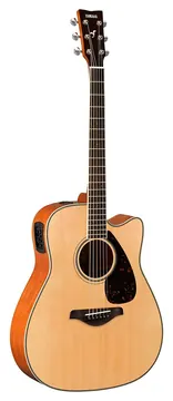 Yamaha FGX820C NAT Natural FG Series Eletroacústico Folk Aço