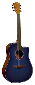 Lâg Tramontane T-Blue-DCE Dreadnought Ctw Blauw Burst