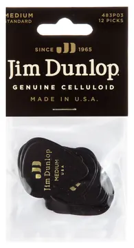 Dunlop Celluloid Pick Medium Players Pack (12)
