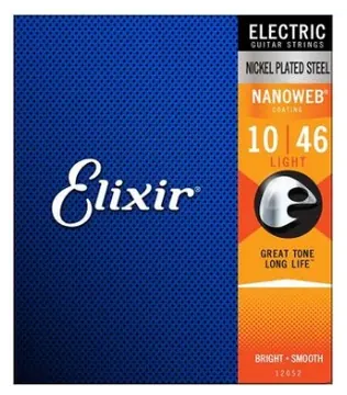 Elixir Electric Nanoweb Guitar Strings 10-46