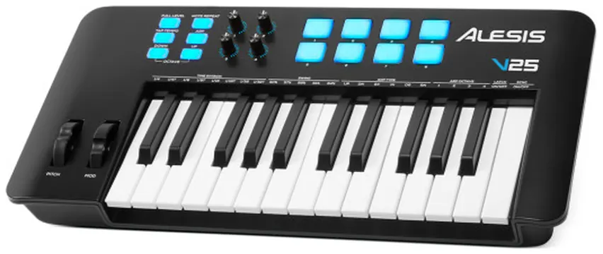 Alesis V25 MKII Teclado Controlador MIDI USB Portátil 25 Teclas