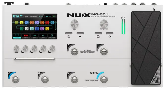 Nux MG50li Guitar Multi-FX Processor & Profiler White