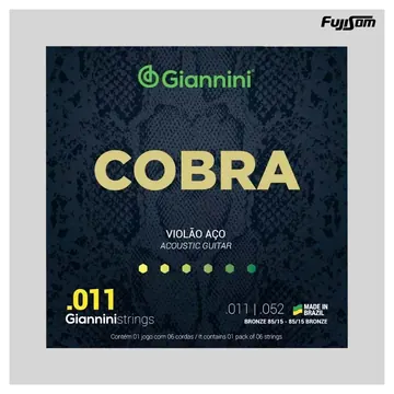 Giannini Encordoamento Giannini Para Violão Aço 011 Cobra Geefle | Fujisom