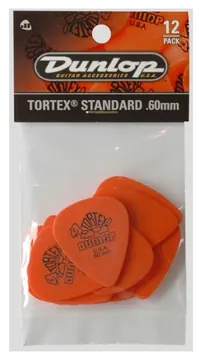 Dunlop Pack 12 Puas Tortex Standard 0,60mm