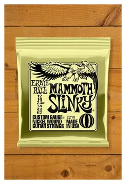Ernie Ball Mammoth Slinky 2214 Guitar Strings 12-62