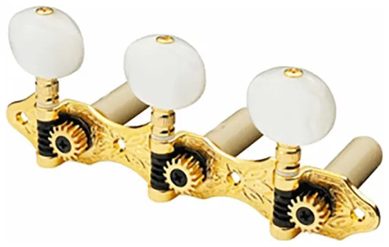 Partsplanet 306 G Set Meccaniche L1+R1 Per Chitarra Classica Dorata