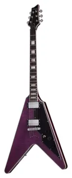 Schecter V-1 Custom Trans Purple