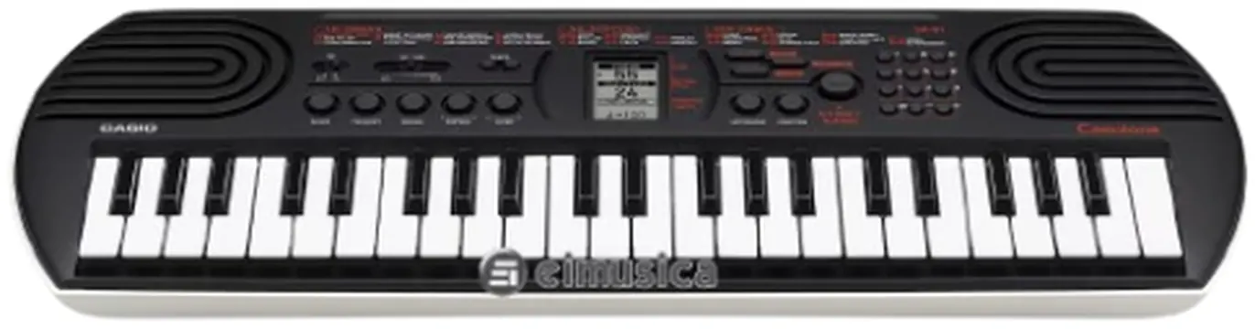Casio Teclado Infantil Casiotone SA-81H2 44 Teclas Portátil Branco e Preto