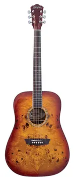 Washburn BURL D - Dreadnought - Amber Fade Electro Acoustic Guitar