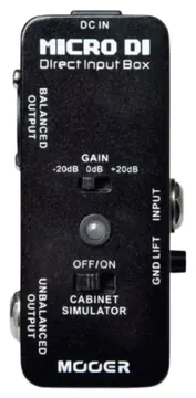 Mooer Pedal Mooer Micro DI Direct Input Cabinet Simulator Original