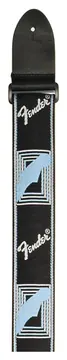 Fender 2" Monogrammed Guitar Strap Black/Grey/Blue