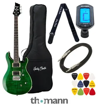 Harley Benton CST-24T Emerald Flame Bundle