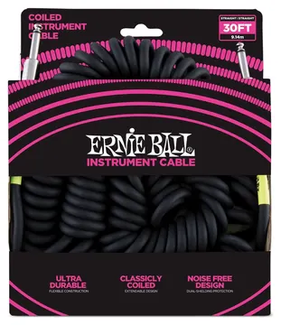 Ernie Ball 6044 Cavo a Spirale black da 9 mt
