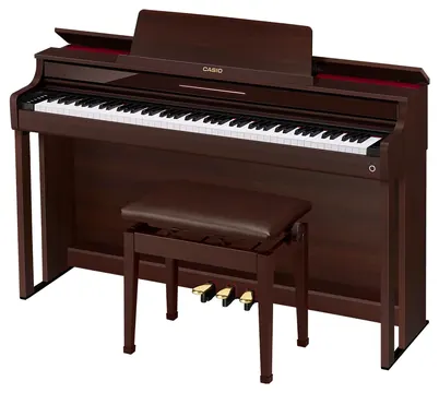 Casio Piano Digital Casio Celviano AP550 BN C2 BR Marrom AP-550