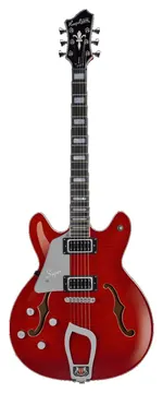 Hagstrom Super Viking Left Hand Wild Cherry Transparent