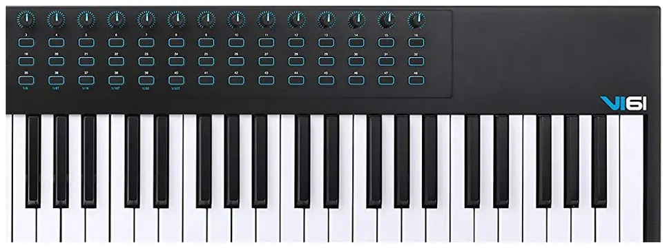 Alesis VI61 Tastiera Midi Usb 61 Tasti Semipesati + 16 Pad + 48 Tasti + 16 Manopole Assegnabili