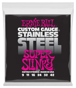 Ernie Ball 2248 Super Slinky Stainless Steel 009-042