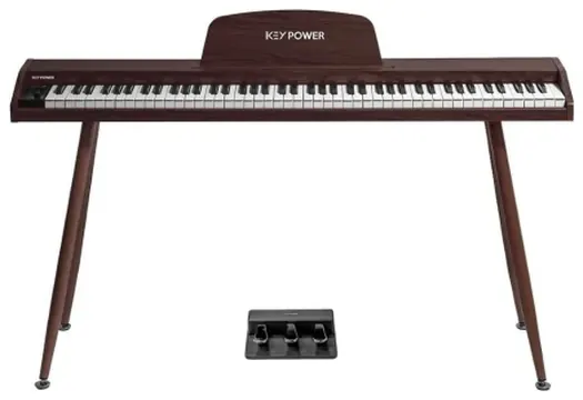 Keypower Piano Digital Keypower Kp880 Dw Dark Wood 88 Teclas C/ Bluetooth (7079)