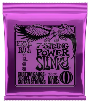 Ernie Ball EB2620 Power Slinky 7 Cordas 11/58