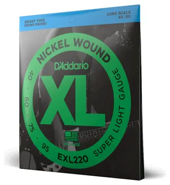d'Addario EXL220 Muta di corde per basso elettrico Super Light 040-095