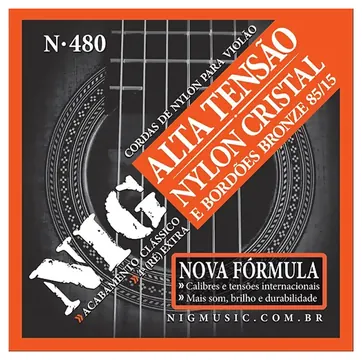 NIG Encordoamento NIG N-480 Tensão Alta Para Violão Nylon