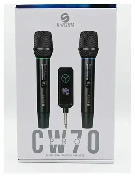 Custom Sound Microfone Sem fio UHF Custom Soud CW 70 PRO Transmissor