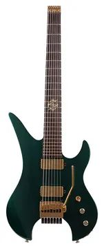 Schecter Synyster Gates Custom-7 FR Kopflos Eichenholzgrün Metallic